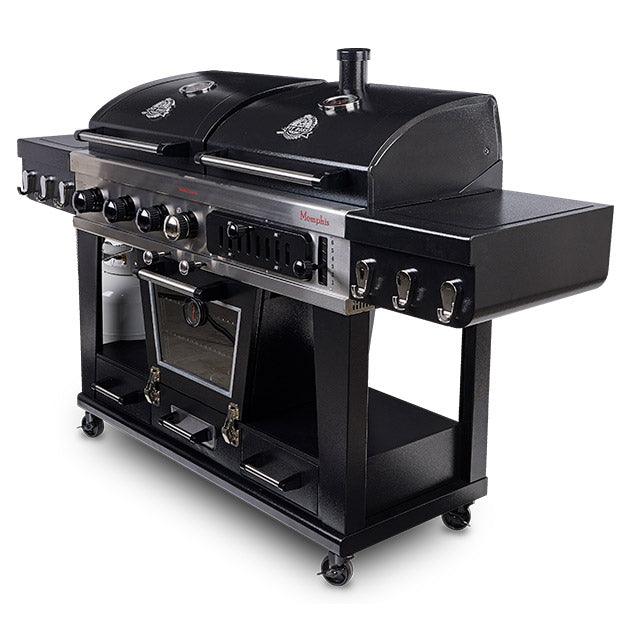 Pit Boss Memphis 1.0 Ultimate Combo Smoking BBQ Grill with Cover + Regulator