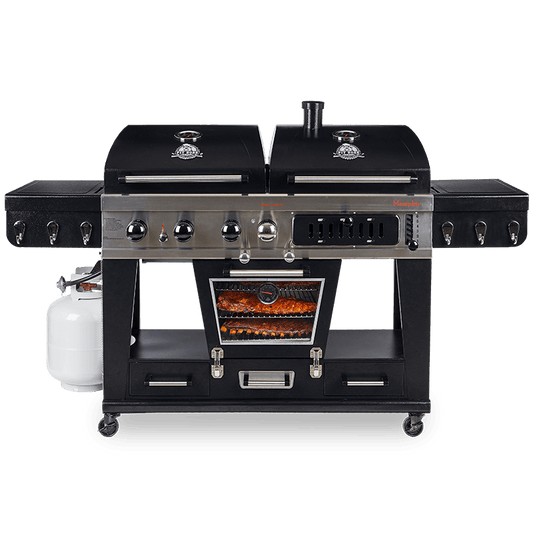 Pit Boss Memphis 1.0 Ultimate Combo Smoking BBQ Grill with Cover + Regulator